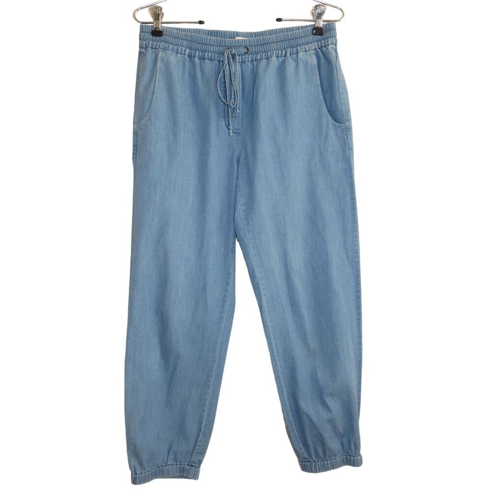 J. Crew Chambray Jogger Jeans Sz XS Denim Drawstring‎